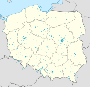 Harta e Polonia me shenja për mbështetësit individual 